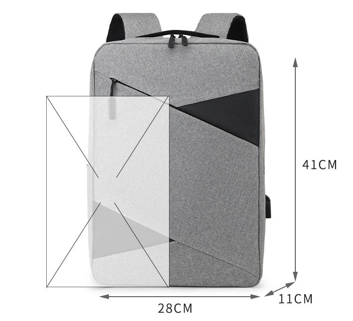 New Business Commute Business Trip Computer Backpack Men's Three-piece Set