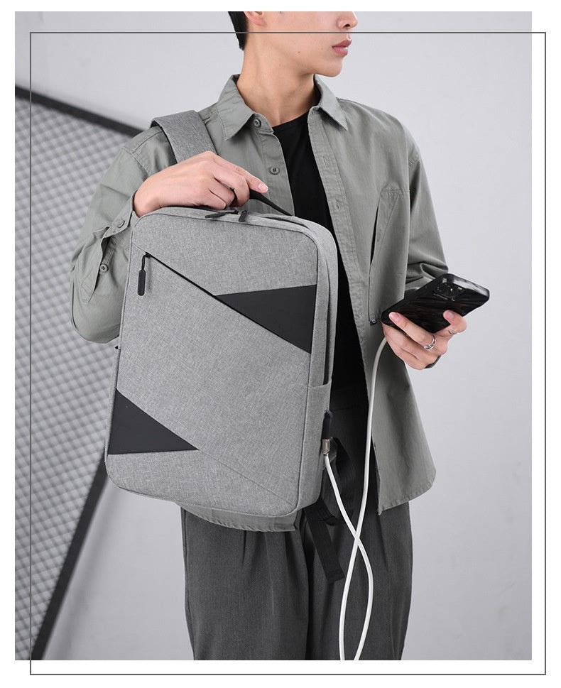 New Business Commute Business Trip Computer Backpack Men's Three-piece Set