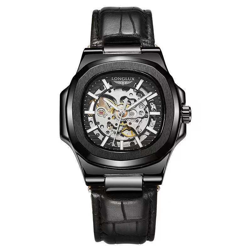 Barrel-shaped Belt Men's Waterproof Mechanical Watch