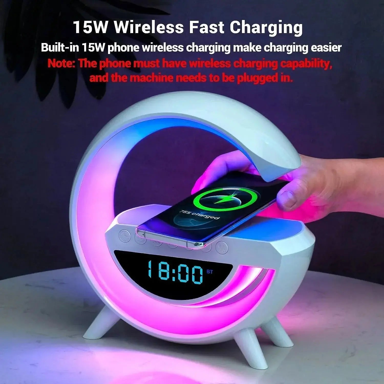 Digital Led Wireless Charger Speaker zambeel