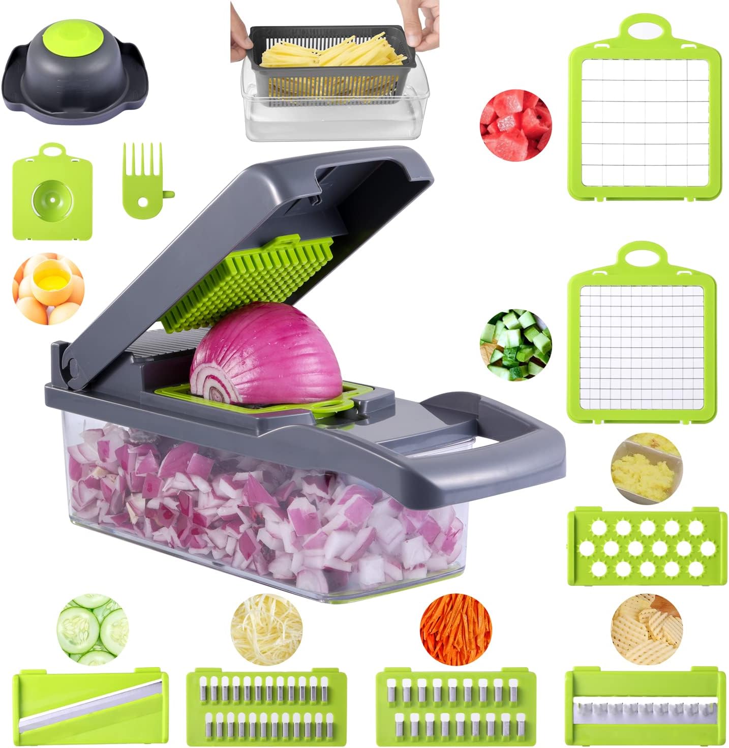 Nicer Dicer: All-in-One Fruit & Vegetable Cutter Set