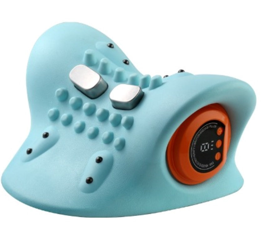 🔥Smart EMS Neck Massager for Pain Relief – Electric Pulse Massage with Heat & Vibration💆‍♂️✨