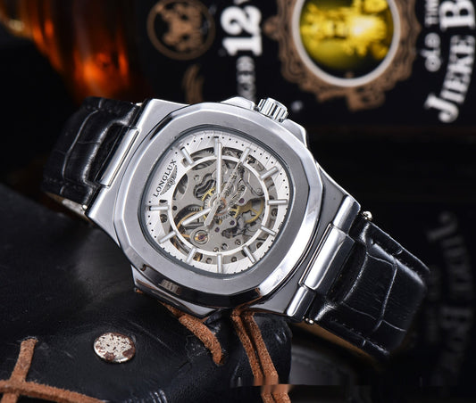 Barrel-shaped Belt Men's Waterproof Mechanical Watch